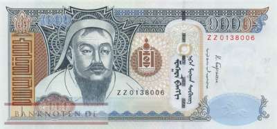 Mongolei - 1.000  Tugrik - Ersatzbanknote (#067eR_UNC)