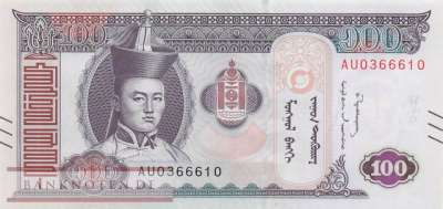 Mongolei - 100  Tugrik (#073b_UNC)