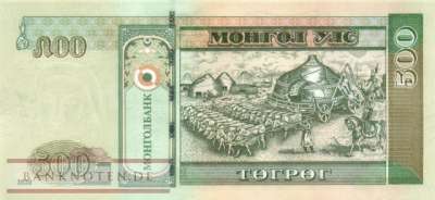 Mongolia - 500  Tugrik (#074a_UNC)