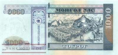 Mongolia - 1.000  Tugrik (#075a_UNC)