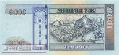 Mongolia - 1.000  Tugrik (#075b_UNC)