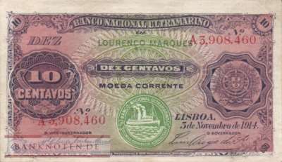 Mozambique - 10  Centavos (#059_VF)
