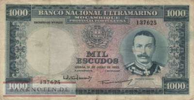 Mozambique - 1.000  Escudos (#105a-3_F)