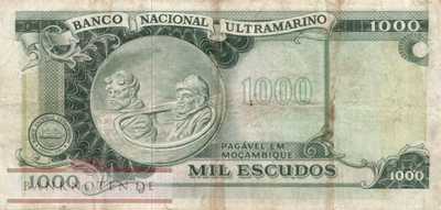 Mozambique - 1.000  Escudos (#115-U2_F)
