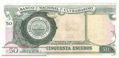 Mozambique - 50  Escudos - Ersatzbanknote (#116r_UNC)