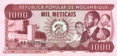 Mozambique - 1.000  Meticais (#128_UNC)