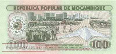 Mozambique - 100  Meticais (#130a1_UNC)