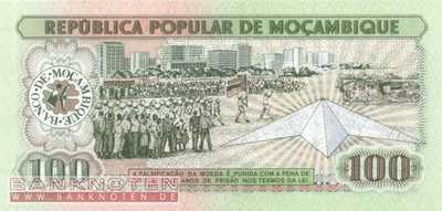 Mozambique - 100  Meticais (#130b_UNC)