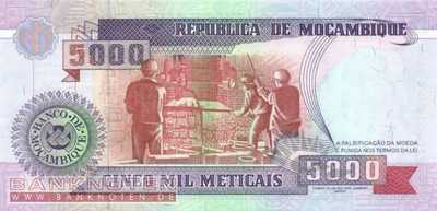 Mozambique - 5.000  Meticais (#136_UNC)