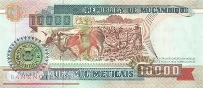 Mozambique - 10.000  Meticais (#137_UNC)