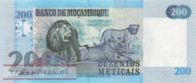 Mozambique - 200  Meticais (#146_UNC)
