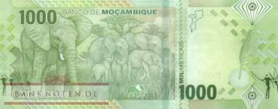 Mozambique - 1.000  Meticais (#160a_UNC)