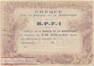 Martinique - 1  Franc (#005A_AU)