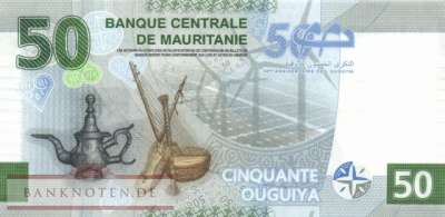 Mauretanien - 50  Ouguiya - Gedenkbanknote (#028a-1_UNC)
