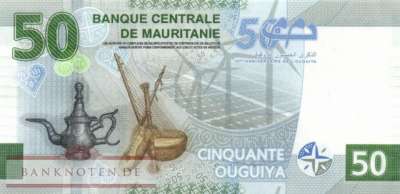 Mauretanien - 50  Ouguiya - Gedenkbanknote (#028a-2-BA_UNC)