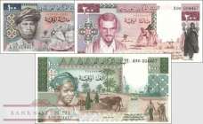 Mauritania: 100 - 1.000 Ouguiya (3 banknotes)