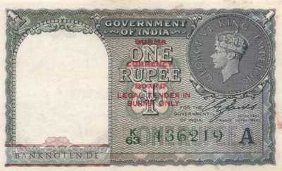 Myanmar - 1  Rupee (#030_AU)