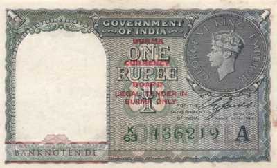 Myanmar - 1  Rupee (#030_AU)
