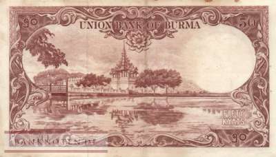 Myanmar - 50  Kyats (#050a_F)
