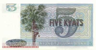 Myanmar - 5  Kyats (#057_UNC)