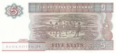 Myanmar - 5  Kyats (#070b-2-1_UNC)