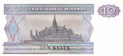 Myanmar - 10  Kyats (#071b-2_UNC)