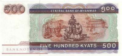 Myanmar - 500  Kyats (#076a_UNC)