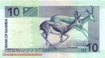 Namibia - 10  Namibia Dollars (#004b_UNC)