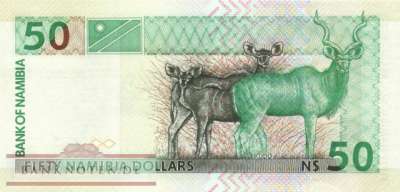 Namibia - 50  Namibia Dollars (#007a_UNC)