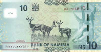 Namibia - 10  Namibia Dollars (#016b_UNC)