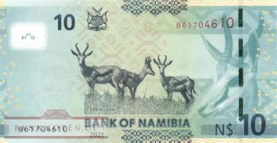 Namibia - 10  Namibia Dollars (#016b_UNC)