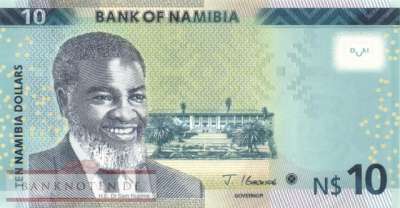 Namibia - 10  Namibia Dollars (#016b_UNC)