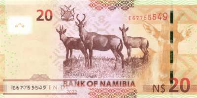 Namibia - 20  Namibia Dollars (#017c_UNC)