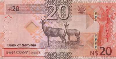 Namibia - 20  Namibia Dollars (#021a_UNC)