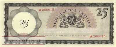 Netherlands Antilles - 25  Gulden (#003a_UNC)
