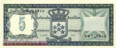 Netherlands Antilles - 5  Gulden (#008b_UNC)