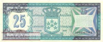 Netherlands Antilles - 25  Gulden (#017_UNC)