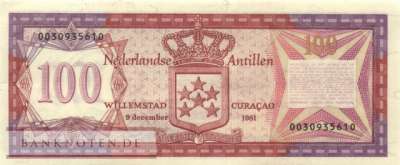 Netherlands Antilles - 100  Gulden (#019b_UNC)