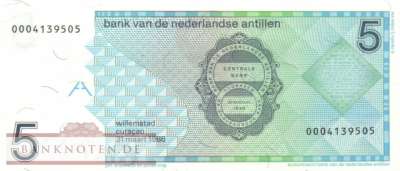 Netherlands Antilles - 5  Gulden (#022a_UNC)