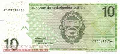 Netherlands Antilles - 10  Gulden (#028c_UNC)