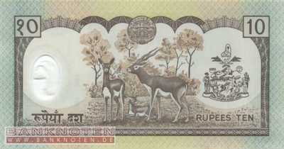 Nepal - 10  Rupees - plastic (#045_UNC)