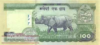 Nepal - 100  Rupees (#049-1_UNC)
