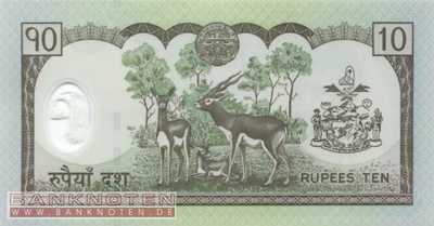 Nepal - 10 Rupees (#054_UNC)