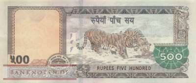 Nepal - 500  Rupees (#066b_UNC)