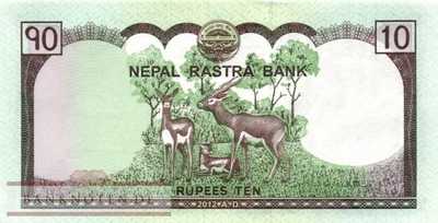 Nepal - 10  Rupees (#070_UNC)