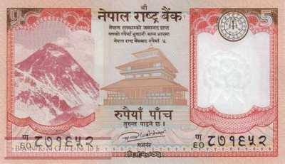 Nepal - 5  Rupees (#076a_UNC)