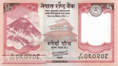 Nepal - 5  Rupees (#076b_UNC)