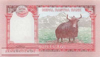 Nepal - 5  Rupees (#076c_UNC)
