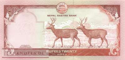 Nepal - 20  Rupees (#078b_UNC)