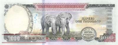 Nepal - 1.000  Rupees (#082_UNC)